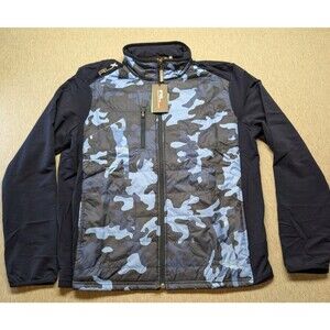 NWT RLX Ralph Lauren Full Zip Mens Jacket Navy Camo Golf Hybrid Size XL $268